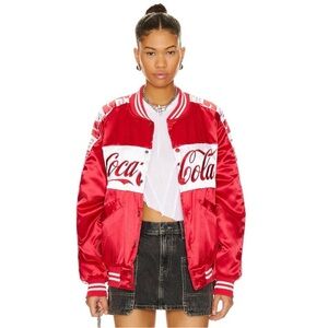 The Laundry Room Women's Red Bomber Jacket